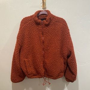 Burnt Orange Teddy Jacket